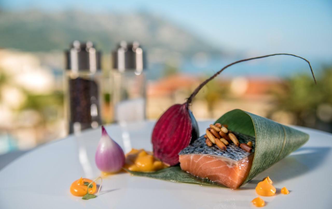 Splendid Conference & Spa Resort Budva Exterior photo Salmon prepared with the traditional method of smoking in Norway